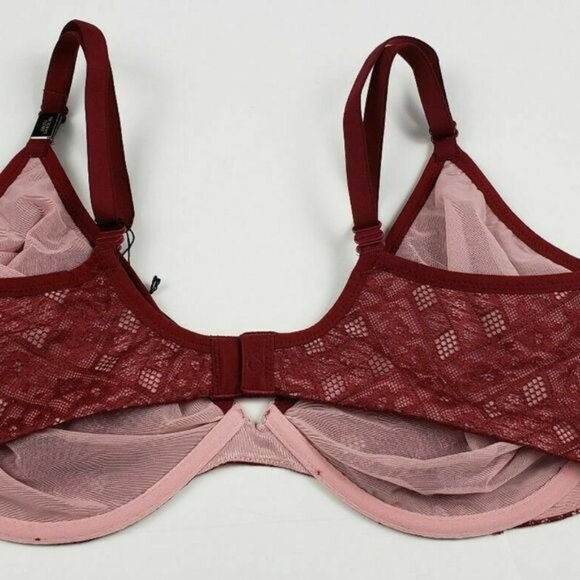 Victoria's Secret Body by Victoria Women's Size 34C Red Unlined Plunge New with - Picture 2 of 2